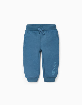 Pantalón Jogger para Bebé Niño 'Let's Go', Turquesa