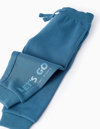 Pantalón Jogger para Bebé Niño 'Let's Go', Turquesa