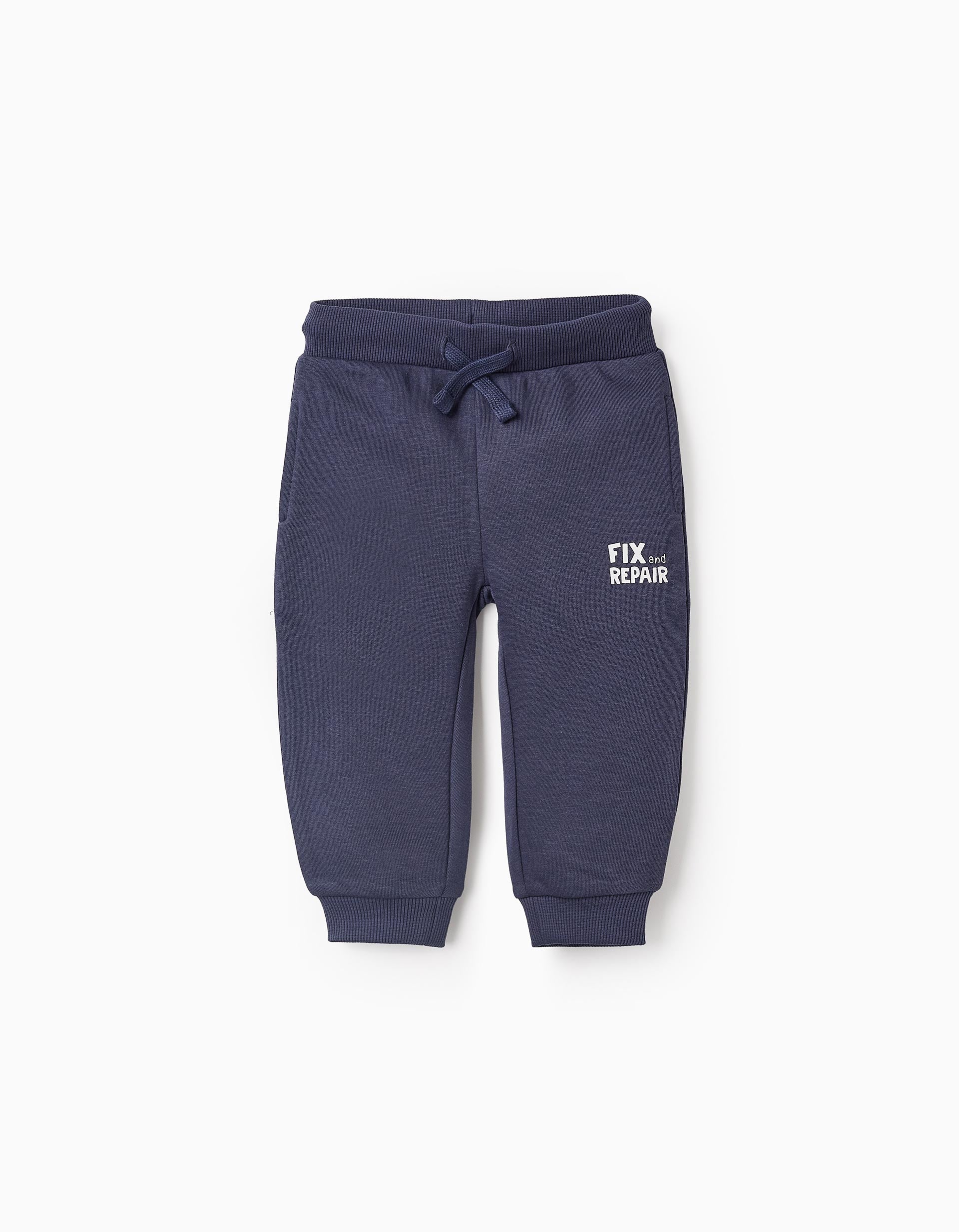 Fleece Joggers for Baby Boys, Dark Blue