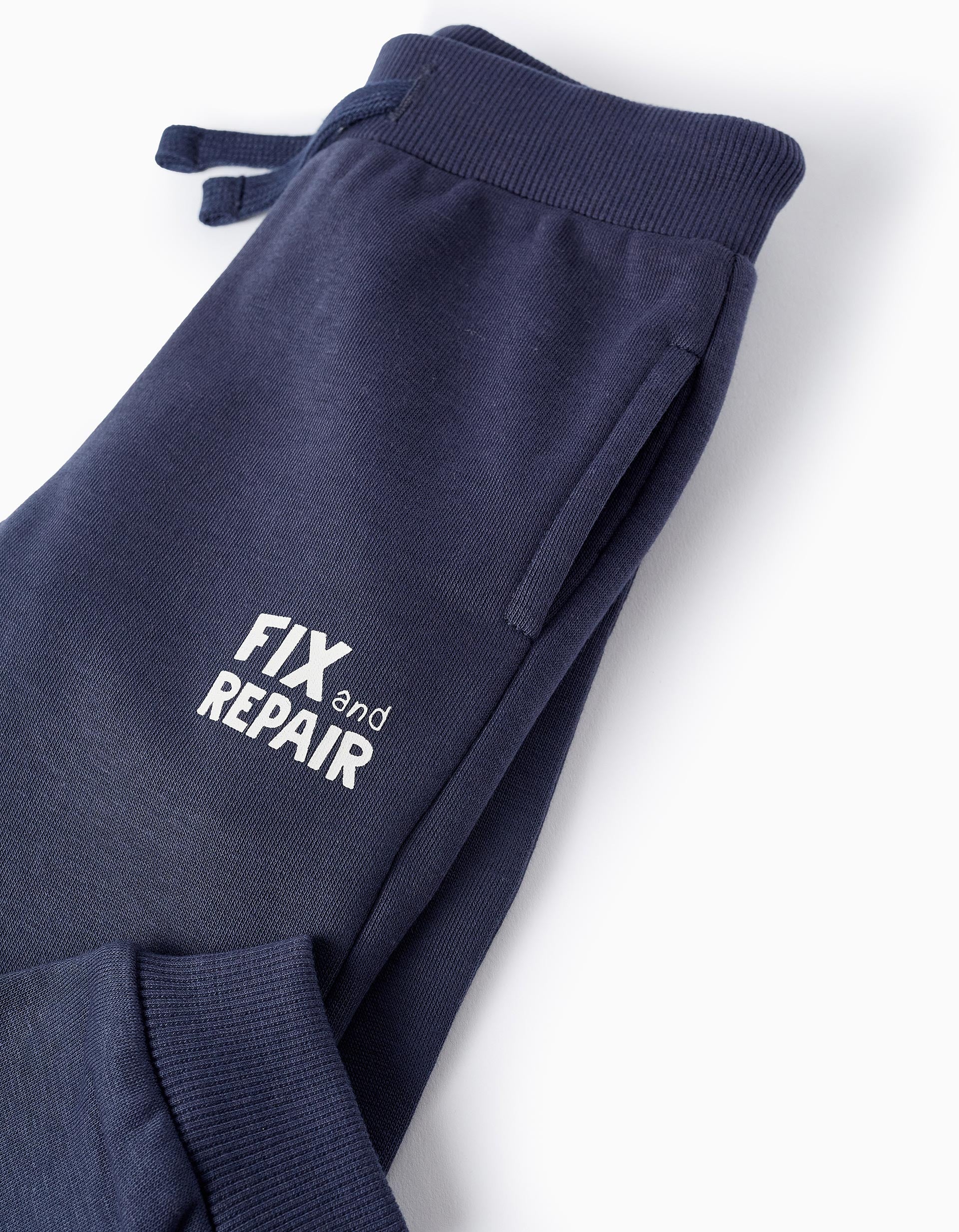 Fleece Joggers for Baby Boys, Dark Blue