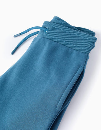 Pantalon de Jogging Gratté pour Garçon 'Automotive Gear', Turquoise