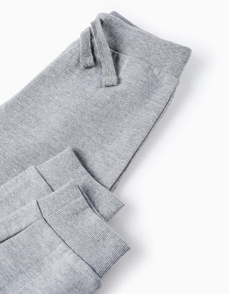 Sudadera + Pantalón Perchado para Niño 'Chicago', Verde/Gris