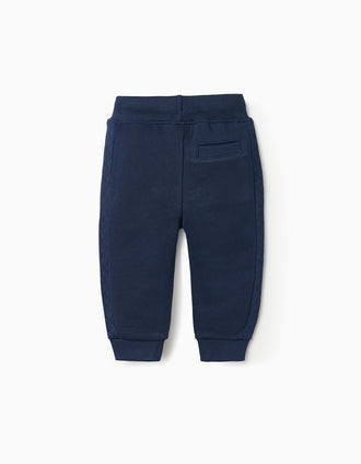 Cotton Joggers for Baby Boys, Dark Blue