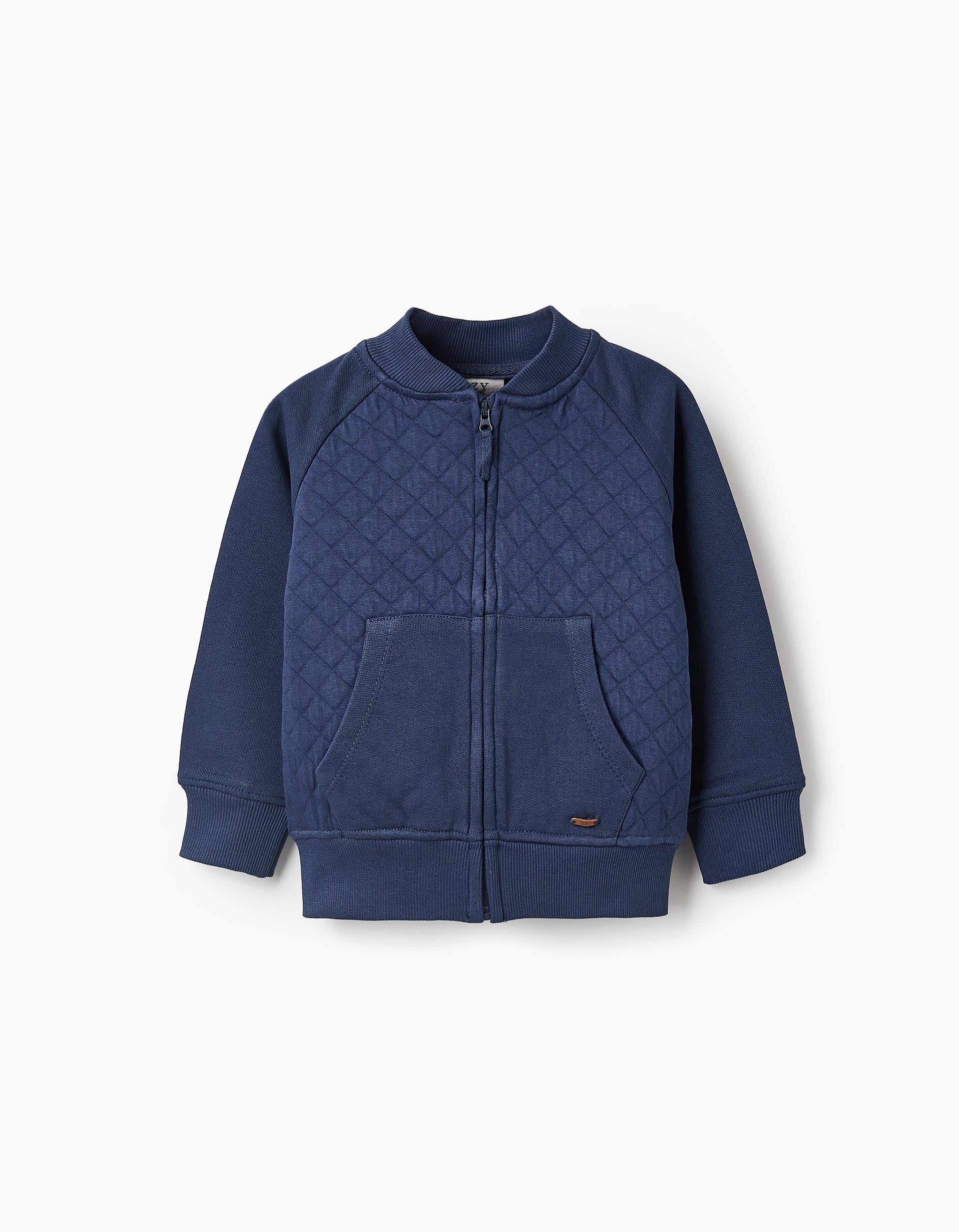 Waffle Jacket for Baby Boys, Dark Blue