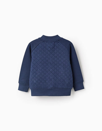 Chaqueta de Punto para Bebé Niño, Azul Oscuro