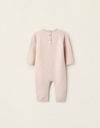 Pelele de Punto para Bebé Niño, Beige