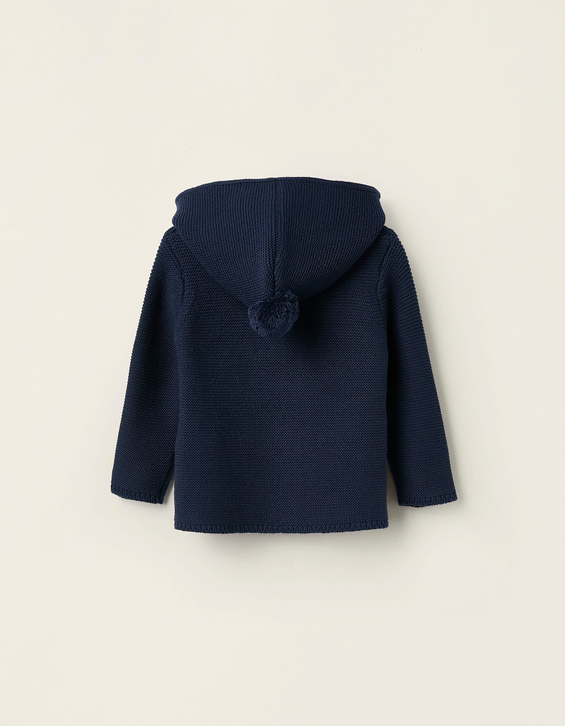 Hooded Cardigan for Baby Boys, Dark Blue