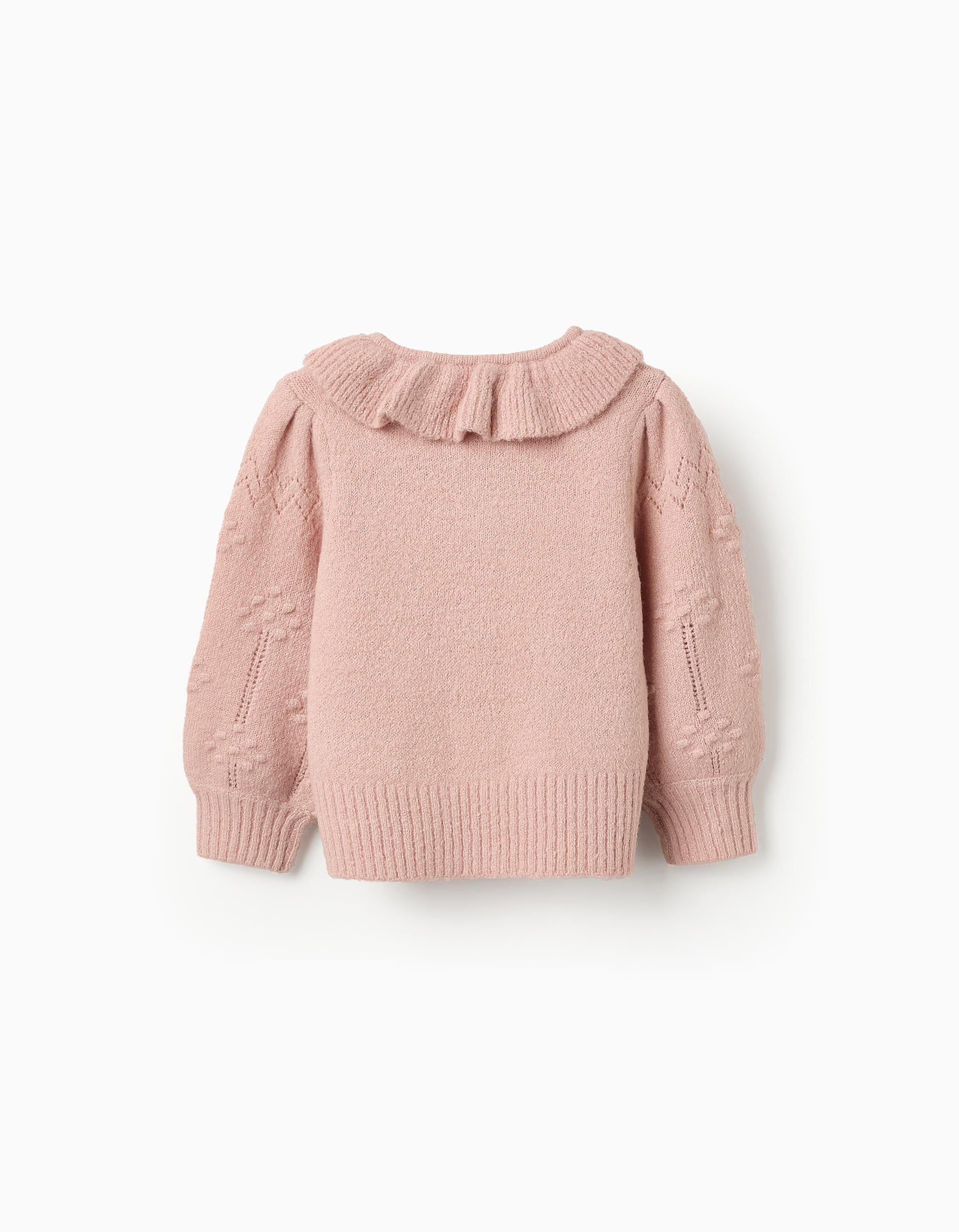 Cardigan with Ruffles for Baby Girls, Pink