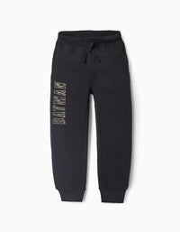 Pantalon en Coton gratté pour garçon 'Batman', Noir