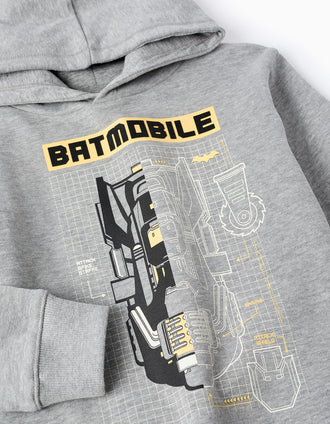 Hooded Cardigan for Boys 'Batmobile', Grey
