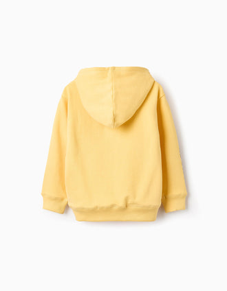Sudadera Perchada con Capucha de Algodón para Niño 'Batman', Amarillo