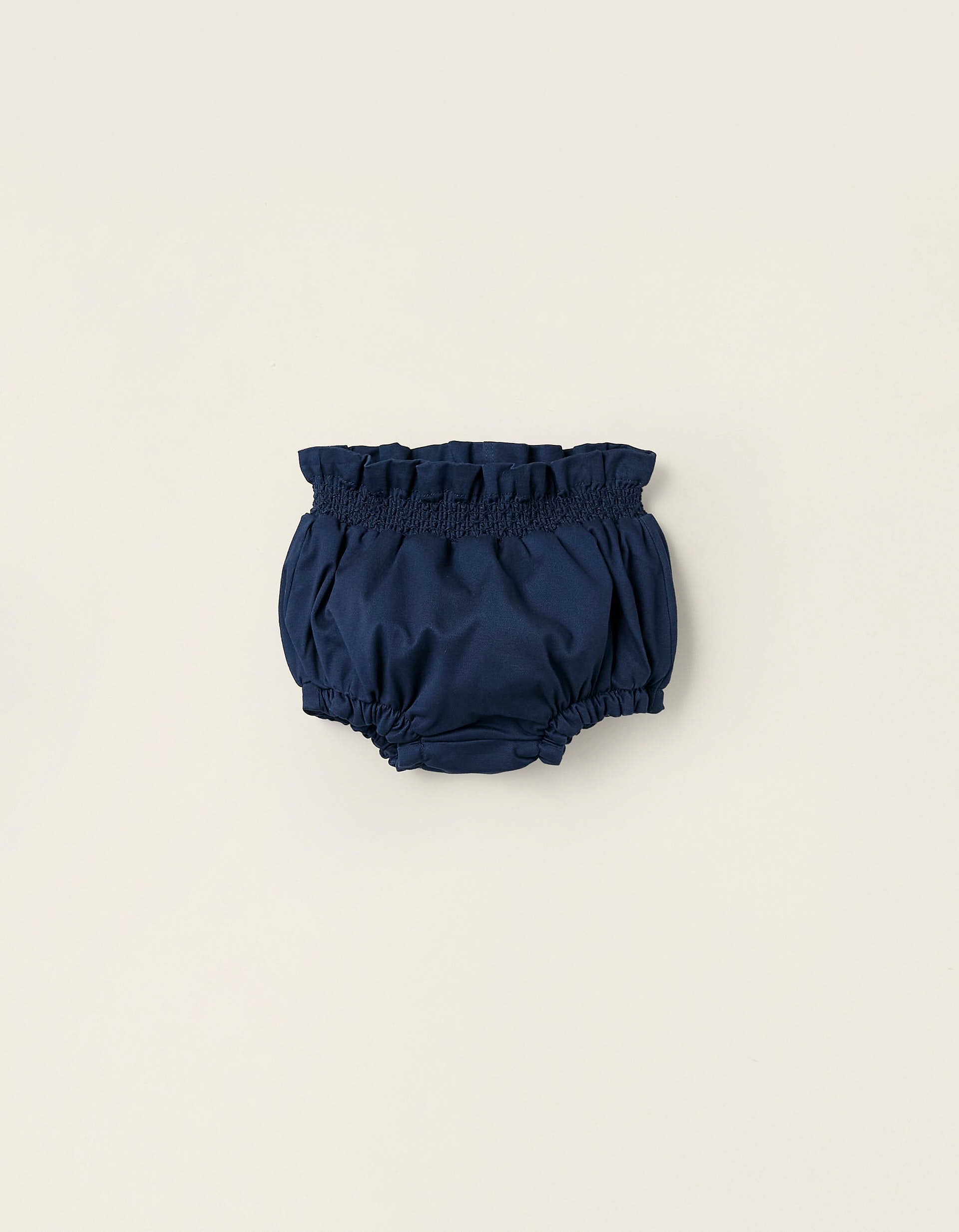 Bloomers with Embroidery for Newborn Girls, Dark Blue