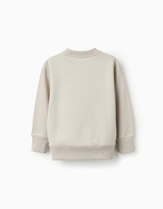 Sudadera perchada para Niño 'Rebuilt', Beige