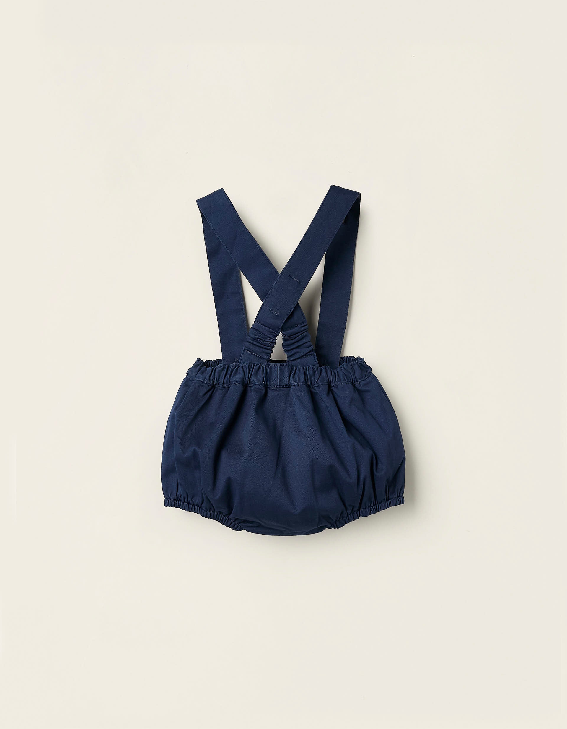 Shorts with Removable Straps for Newborns, Dark Blue