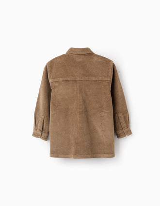 Surchemise en Velours Côtelé pour Garçon, Camel