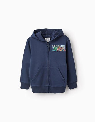 Chaqueta Perchada de Algodón para Niño 'Vengadores', Azul Oscuro
