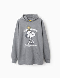 Robe-Sweat pour Fille 'Snoopy', Gris