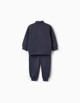 Conjunto de 3 Peças para Bebé Menino 'Ferramentas', Azul/Branco