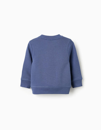 Sweat de Algodão para Bebé Menino 'Paris', Azul