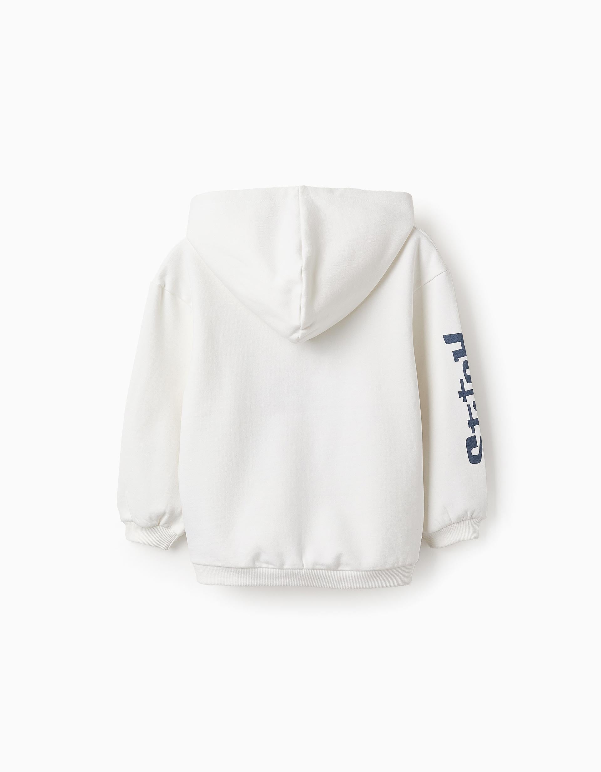 Hooded Sweatshirt for Girls 'Stitch', White