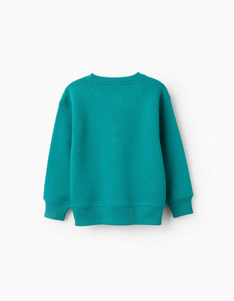 Sudadera Perchada para Niño 'Make Art', Verde