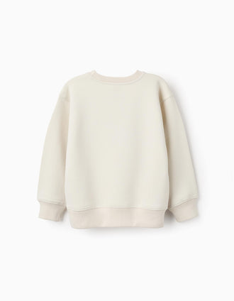 Sudadera Perchada para Niño 'CreARTive', Beige
