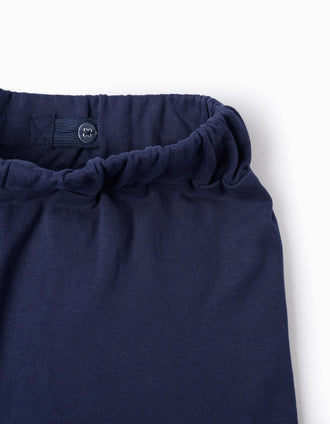 Pantalón Ancho de Algodón para Niña 'Stitch', Azul Oscuro