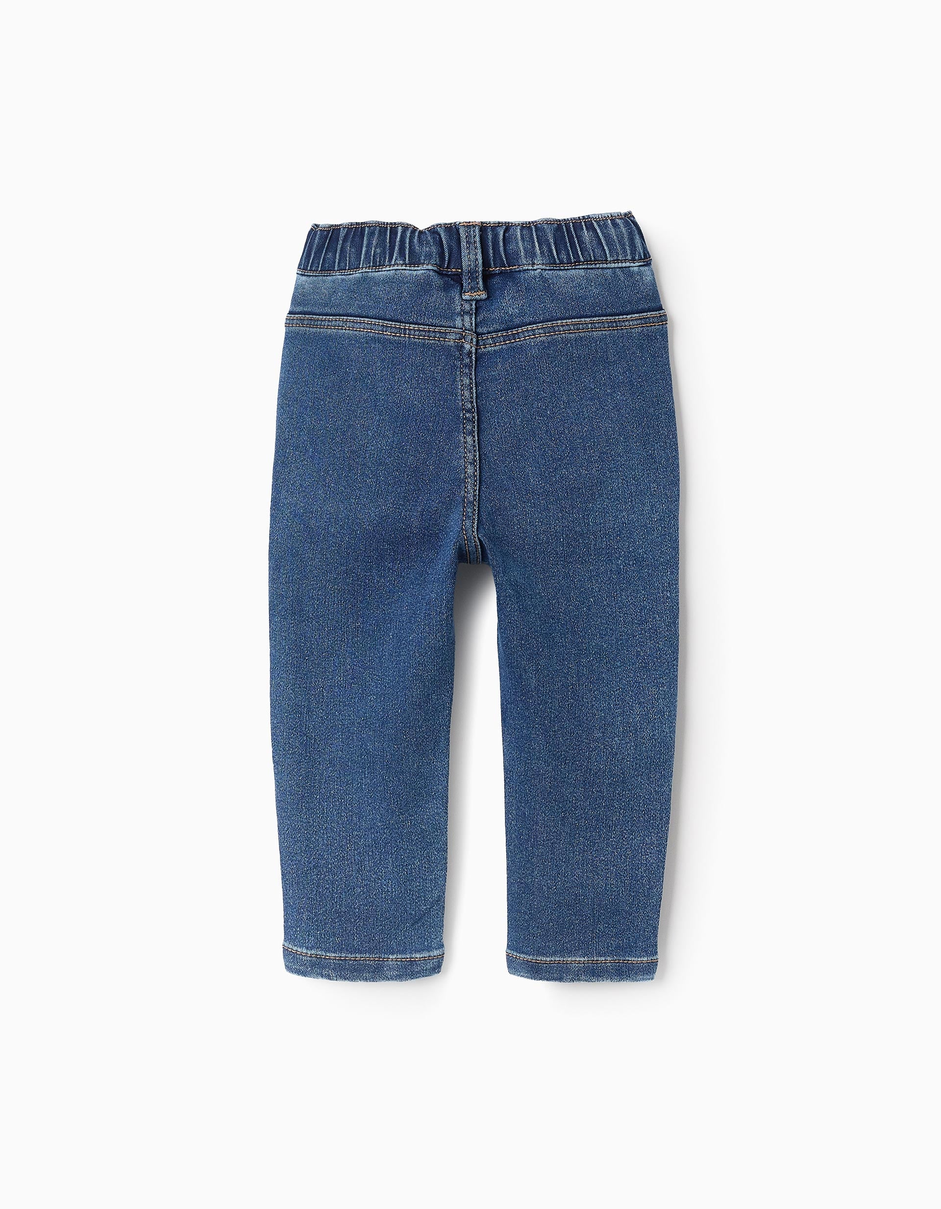 Denim Trousers for Baby Girls, Blue