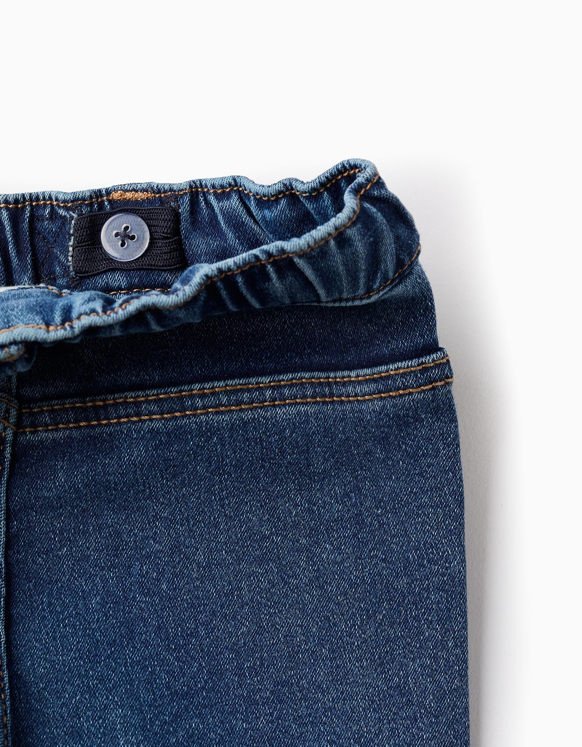 Denim Trousers for Baby Girls, Blue