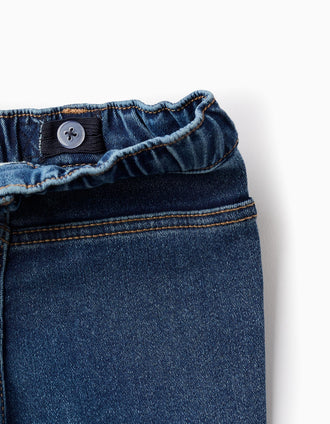 Denim Trousers for Baby Girls, Blue