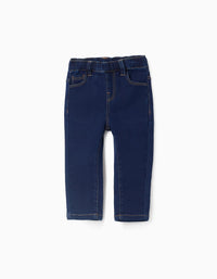 Comfortable Denim Trousers Dark Blue Girl