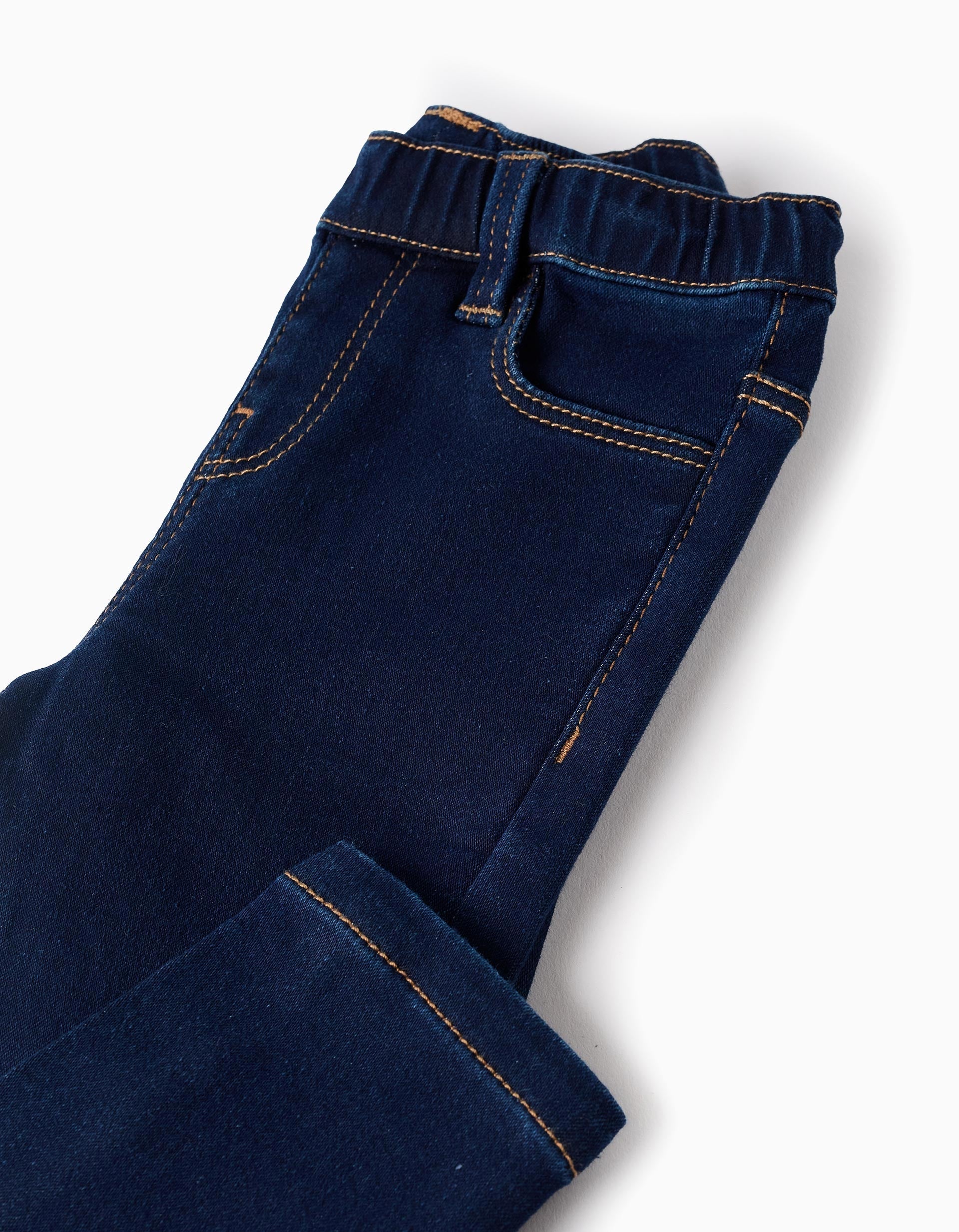 Comfortable Denim Trousers Dark Blue Girl