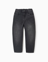 Pantalón Vaquero para Niño 'Baggy', Negro