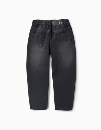 Jean pour Garçon 'Baggy', Noir