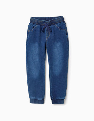 Jean Sportif pour Garçon 'Slim', Bleu