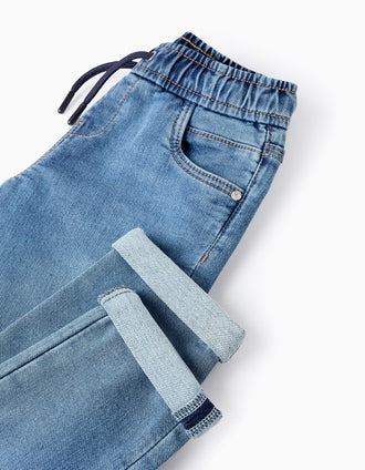 Pantalon de Jogging en Jean pour Garçon, Bleu
