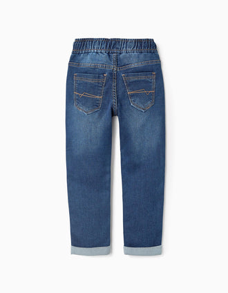 Pantalones Vaqueros Deportivos para Niño, Azul Oscuro