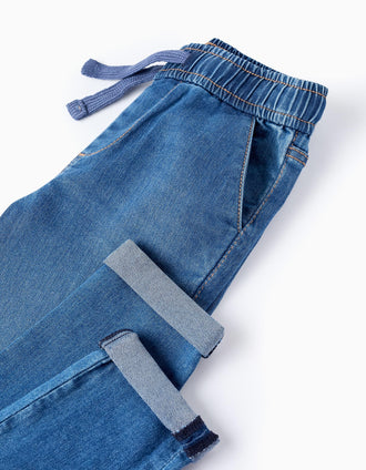 Pantalón Vaquero Jogger para Niño 'Slim Fit', Azul
