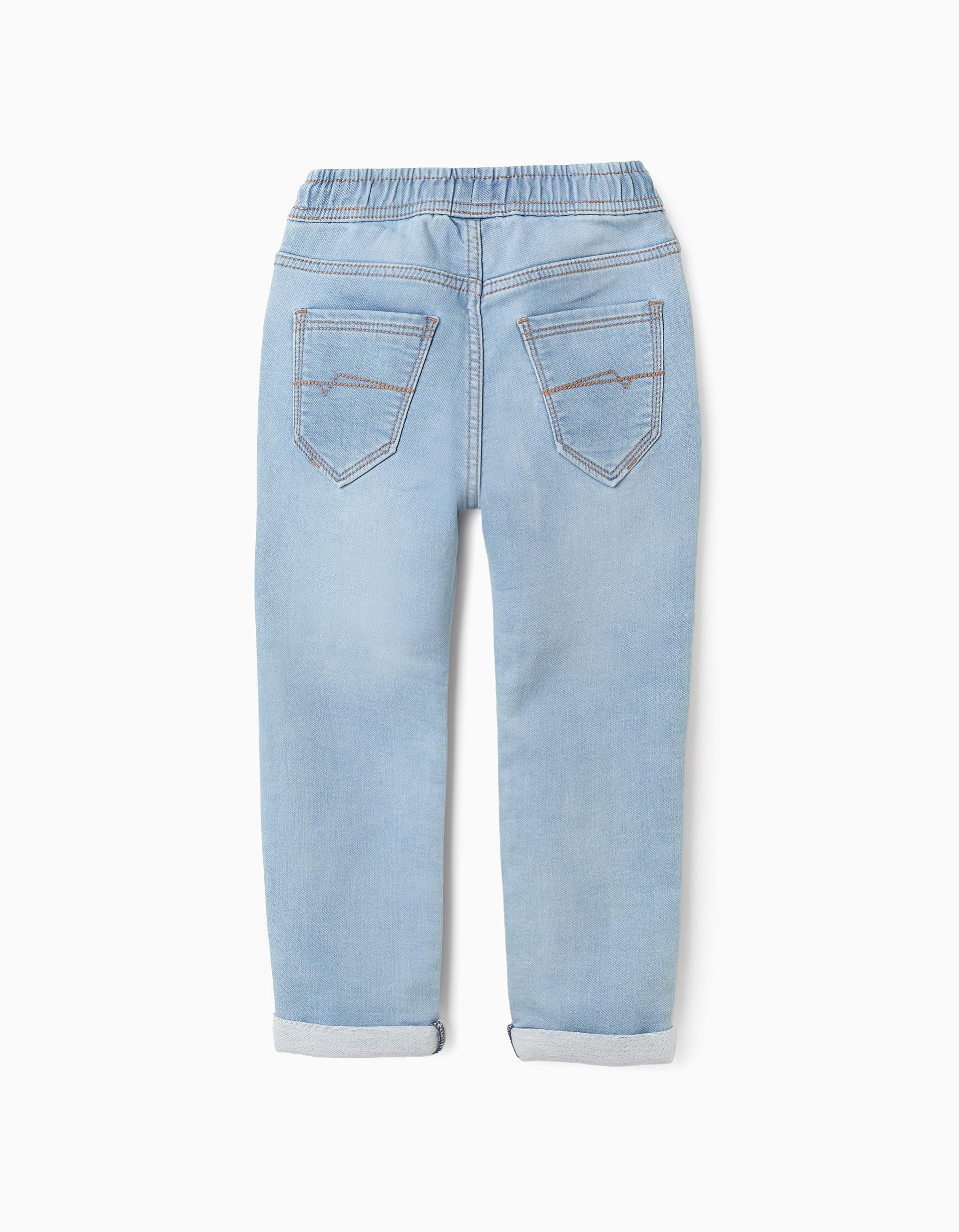 Slim Fit Denim Jogpant for Boys, Light Blue