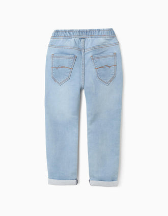 Vaquero Jogger para Niño 'Slim', Azul Claro
