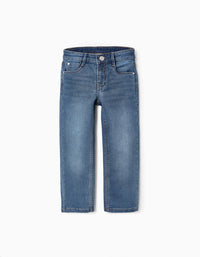 Calças de Ganga para Menino 'Straight Fit', Azul