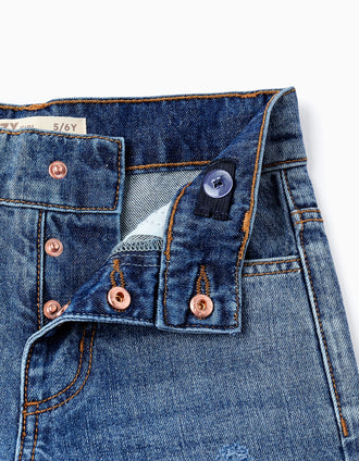 Pantalón Vaquero para Niña 'Wide Leg', Azul