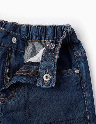 Pantalon cargo en coton, 5 poches, taille ajustable