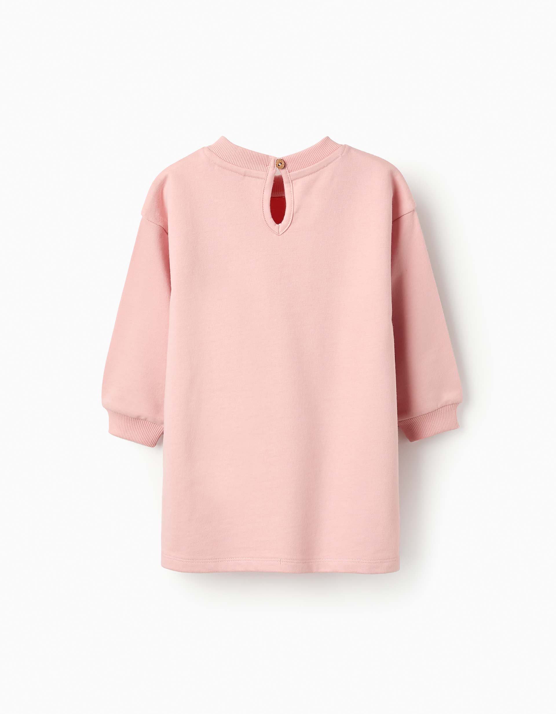 Cotton Sweatshirt Dress for Baby Girls 'Minnie', Pink