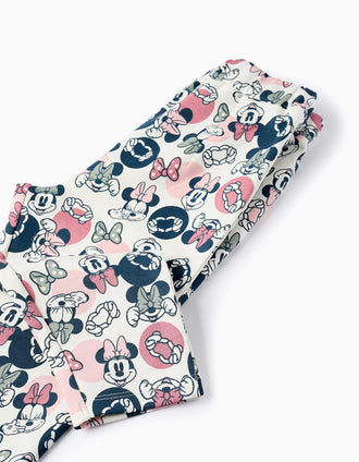 Pantalon de Jogging 100% Coton Minnie Confortable Rose et Blanche