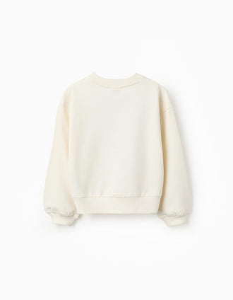Sudadera de Algodón para Niña 'Minnie', Beige