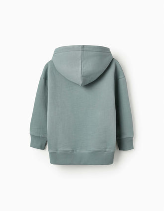 Sweat Gratté avec Capuche pour Garçon 'Chicago', Gris