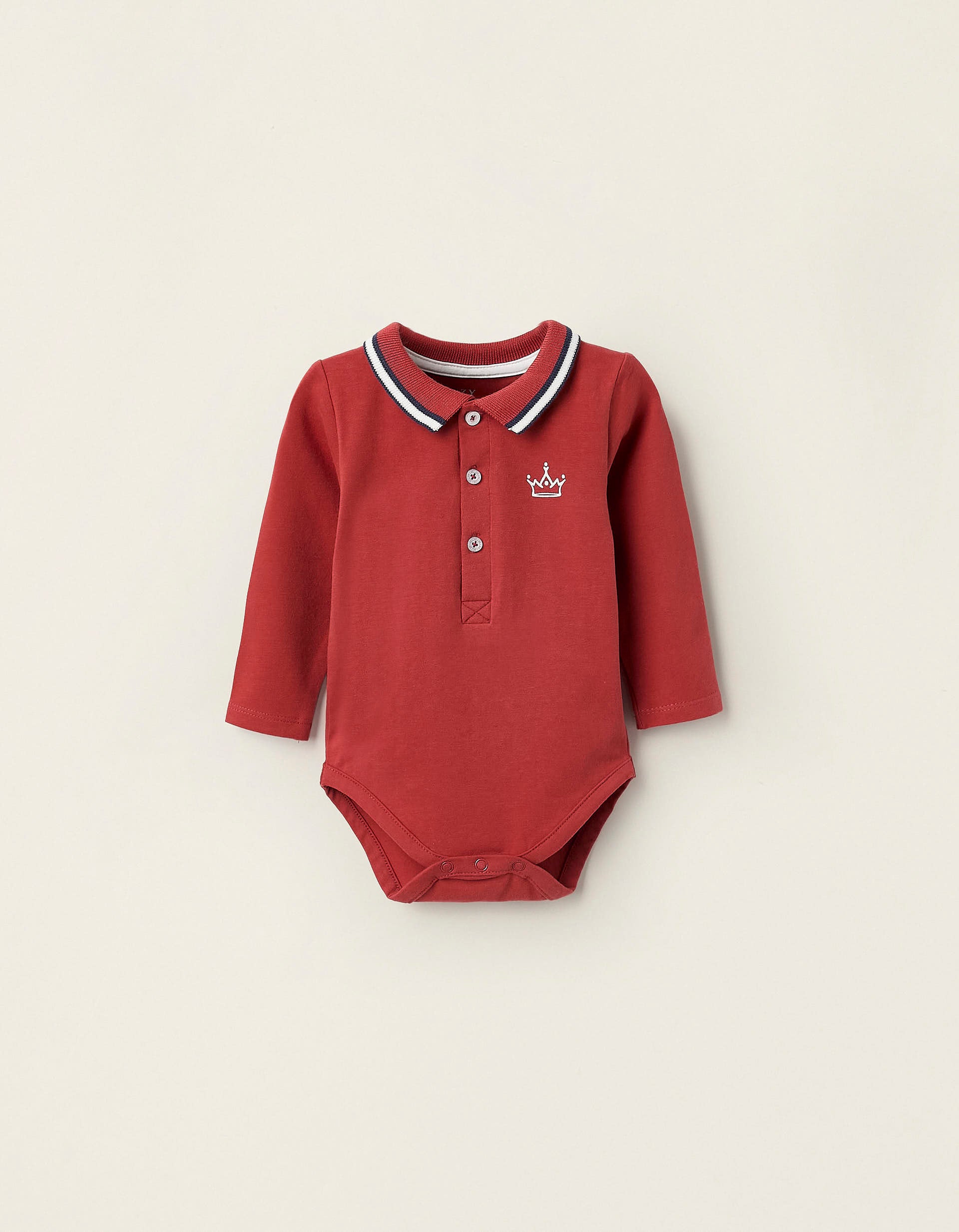 Polo-Bodysuit for newborns, Orange