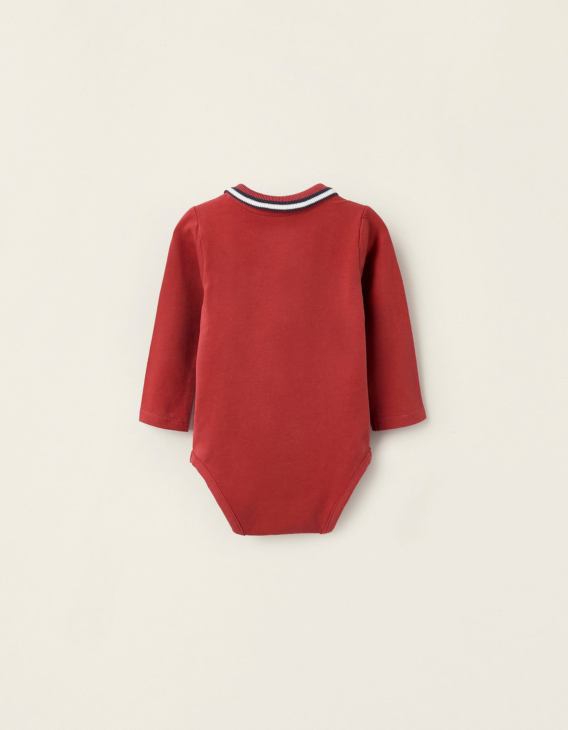 Polo-Bodysuit for newborns, Orange