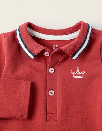 Body-Polo para Recém-Nascido, Laranja